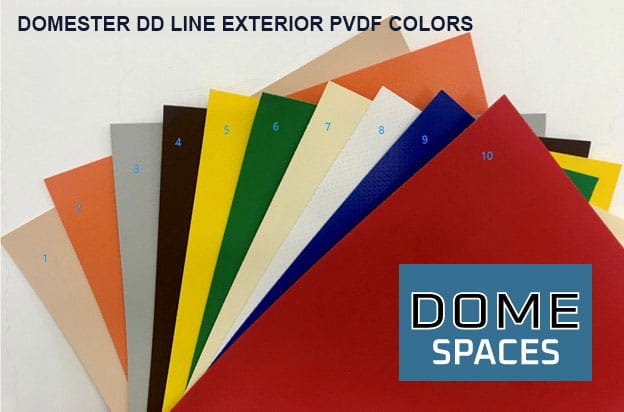Domester exterior PVDF colors