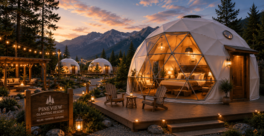 Geodesic Domes: The #1 Choice in the USA 5 Glamping domes resort