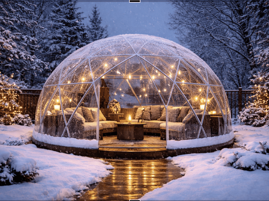 geodesic dome vs glamping pods