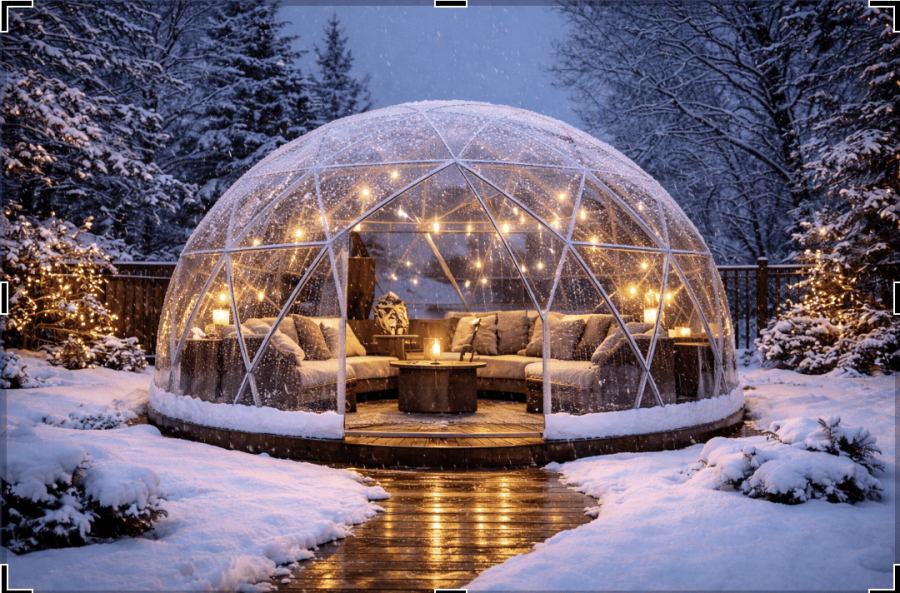 geodesic dome vs glamping pods
