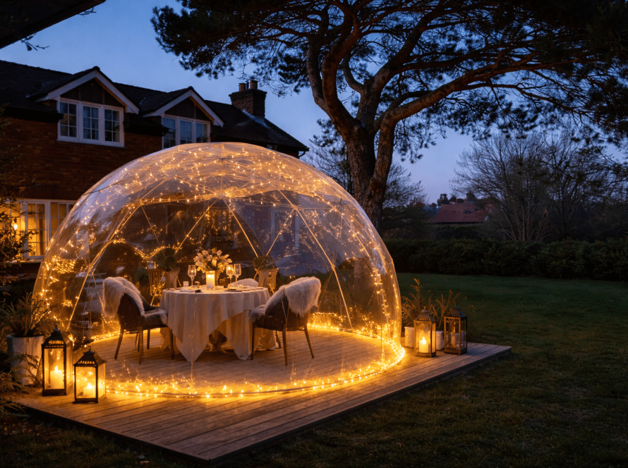 outside patio domes