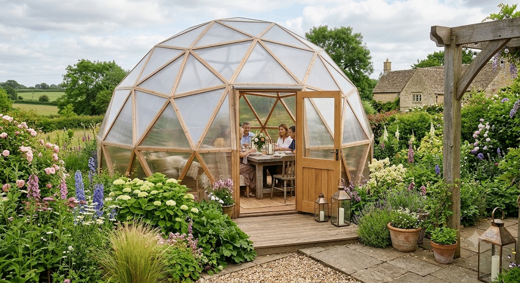 A Garden Dome : Make It A Dining Space 2 Garden Dome