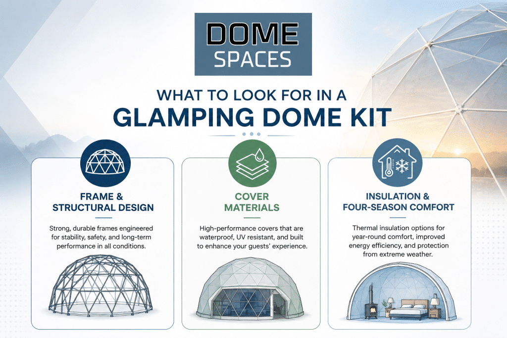 A Leading Glamping Dome Kit Manufacturer in North America 1 Glamping Domee kit