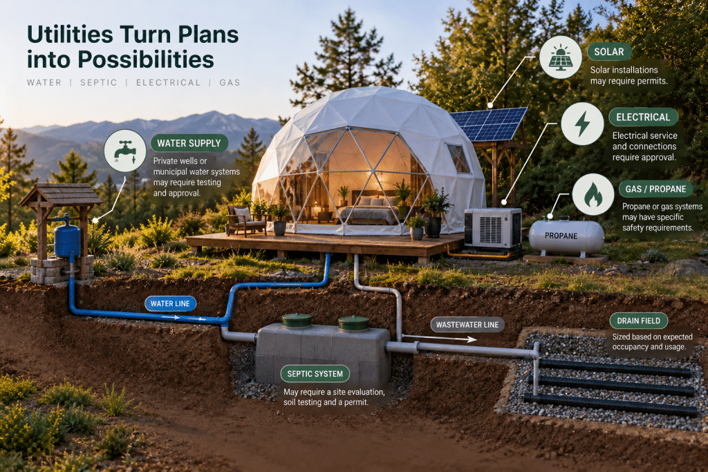 How to Permit a Glamping Dome: A Step-by-Step Zoning & Building Code Guide 2 Glamping dome plans
