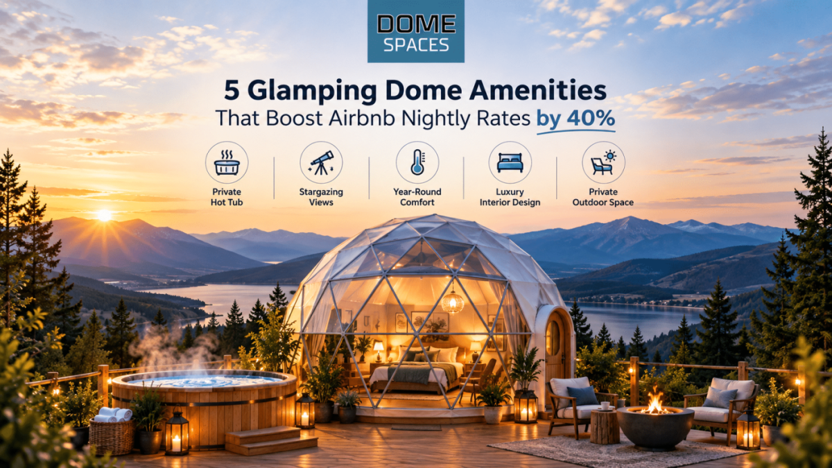 5 Glamping Dome amenities