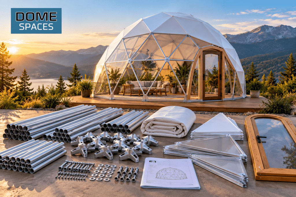 Geodesic Dome Kits: What to Know Before Buying 2 Geodesic dome materials