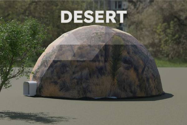 Desert printed domes