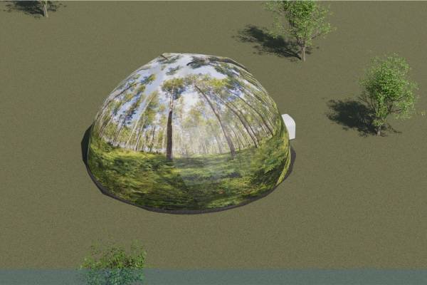 Forest printed domes