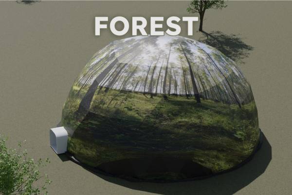 Forest printed domes
